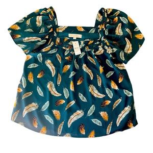 Loft lined blouse Size M NWT